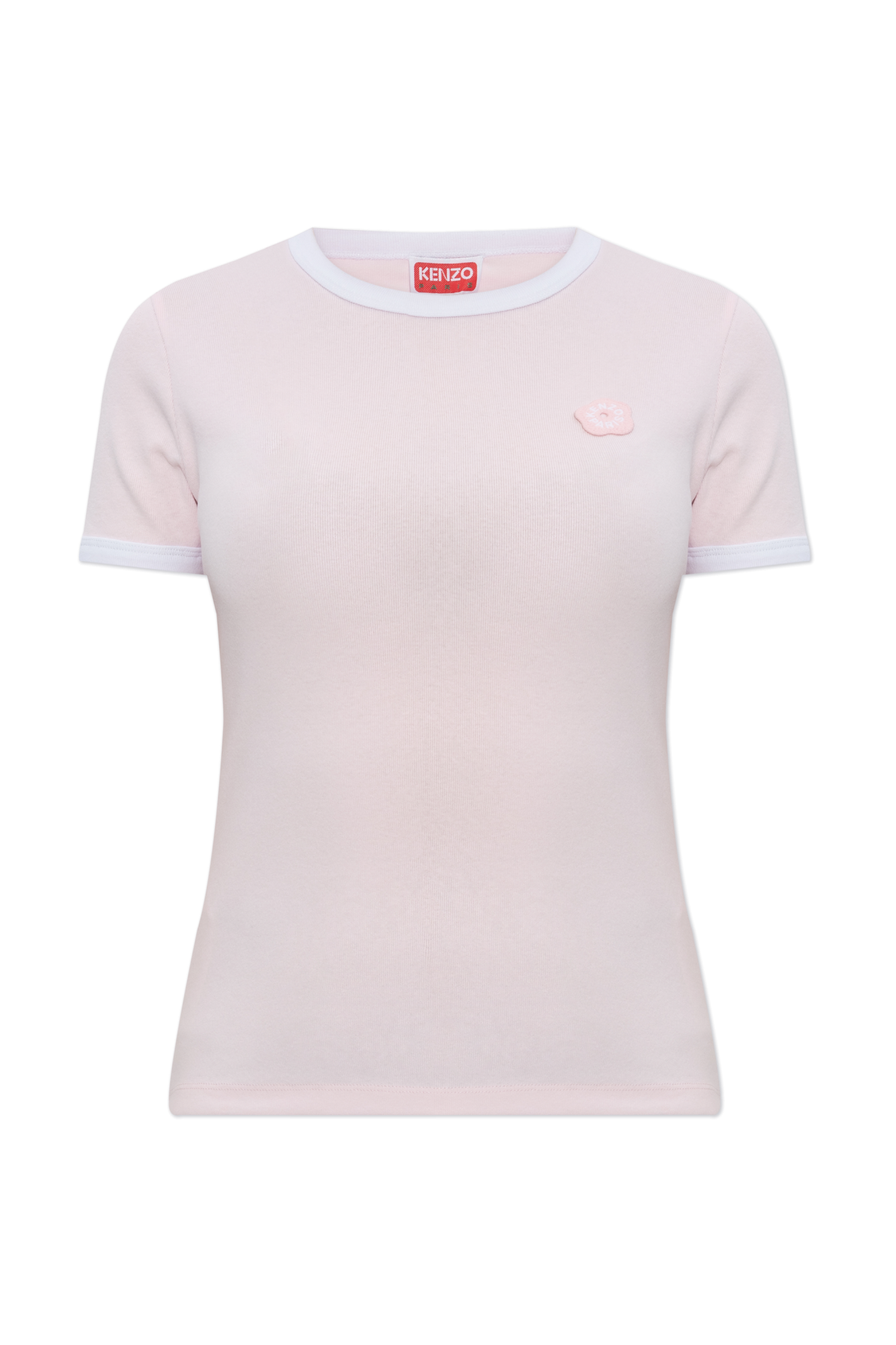 Tシャツ・カットソー Kenzo White Cotton T-Shirt With Logo Patch Kenzo T-shirt with logo patch | Women's Clothing | Vitkac